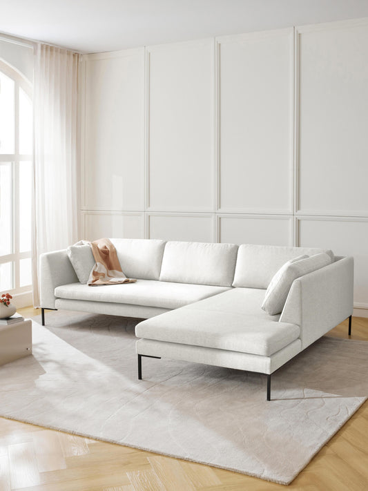 Emma Corner Settee with Metal Legs