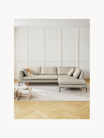 Emma Corner Settee with Metal Legs