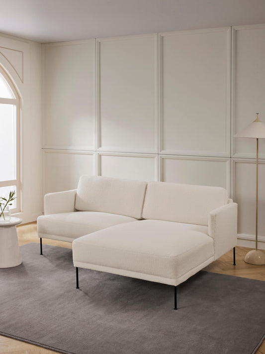 Fluente Small Corner Sofa (Teddy Fabric)