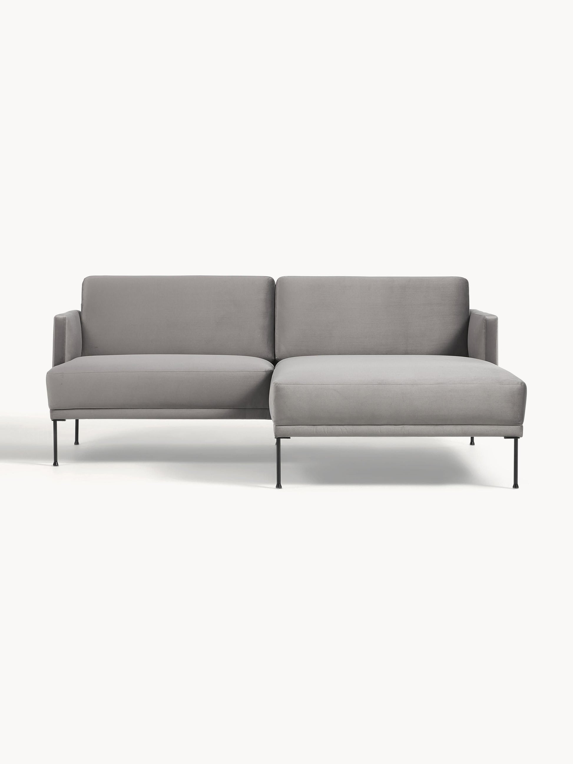 Fluente Velvet Corner Sofa (Small)