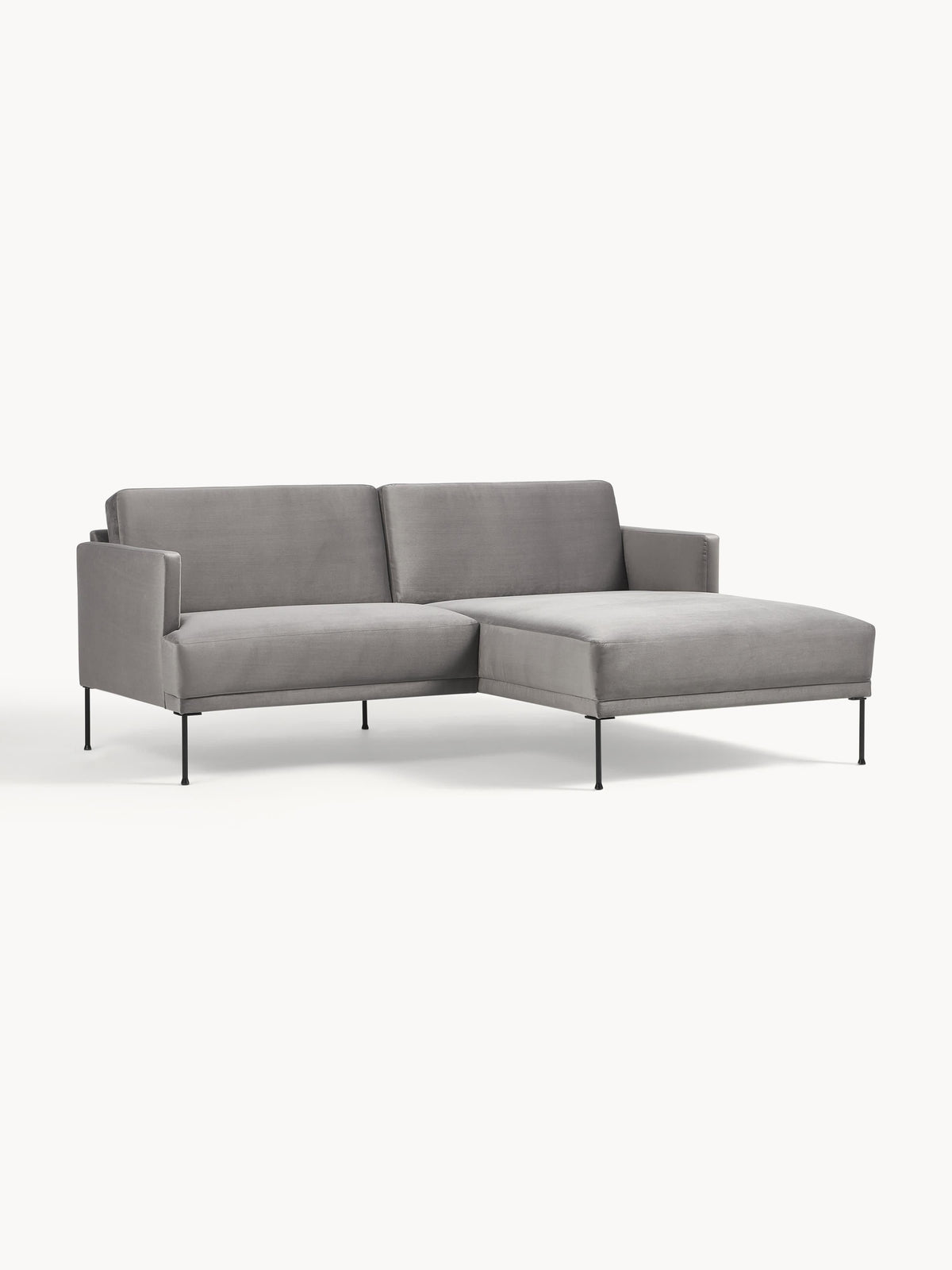Fluente Velvet Corner Sofa (Small)