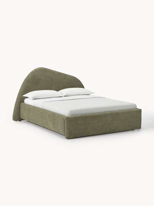 Gary Upholstered Bed with Bouclé Cover