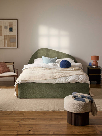Gary Upholstered Bed with Bouclé Cover