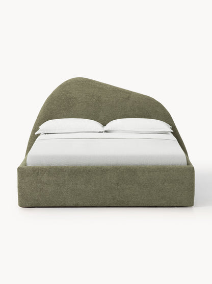 Gary Upholstered Bed with Bouclé Cover