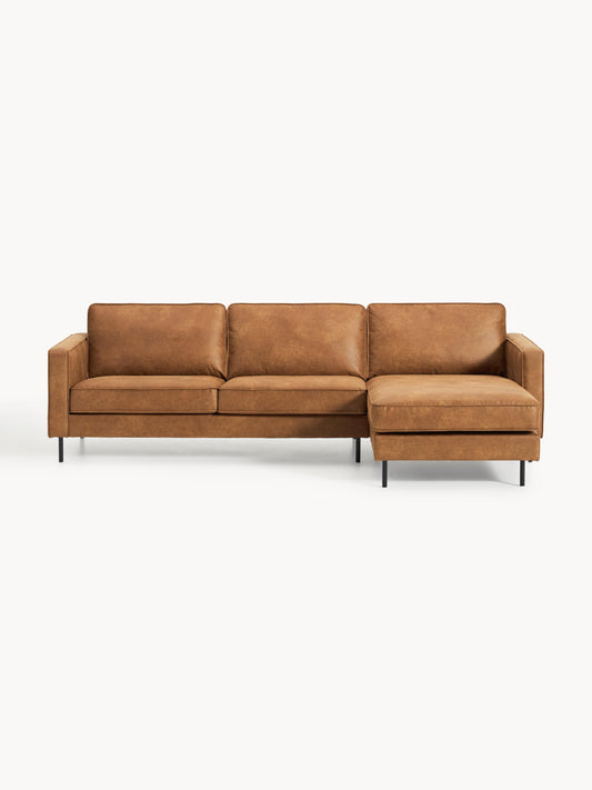 Hunter Leather Corner Settee (3-Seater)