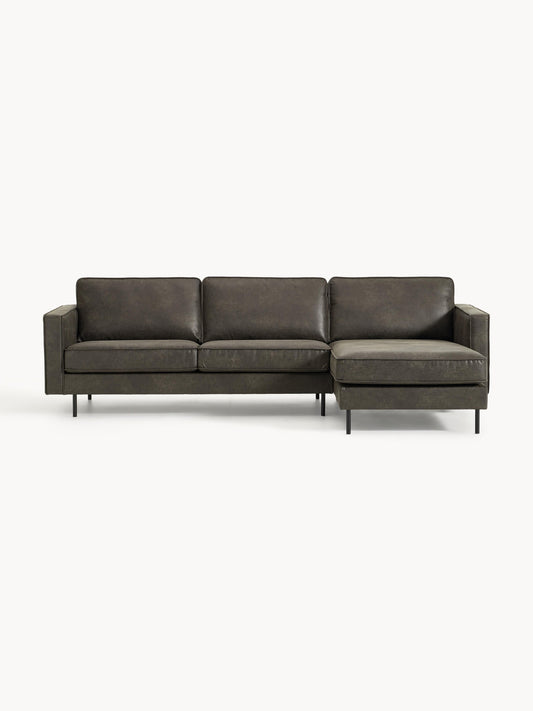 Hunter Leather Corner Settee (3-Seater)