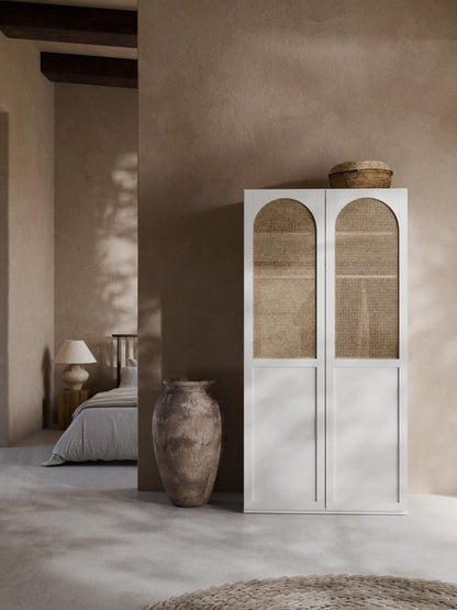 Jeanne Modular Wardrobe with Hinged Doors, 100 cm Wide, in Various Sizes