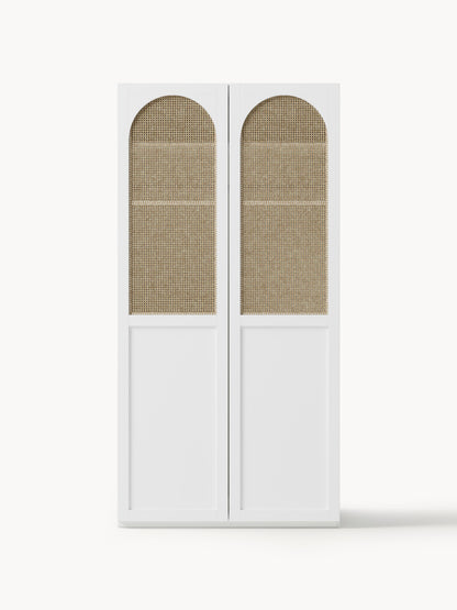 Jeanne Modular Wardrobe with Hinged Doors, 100 cm Wide, in Various Sizes
