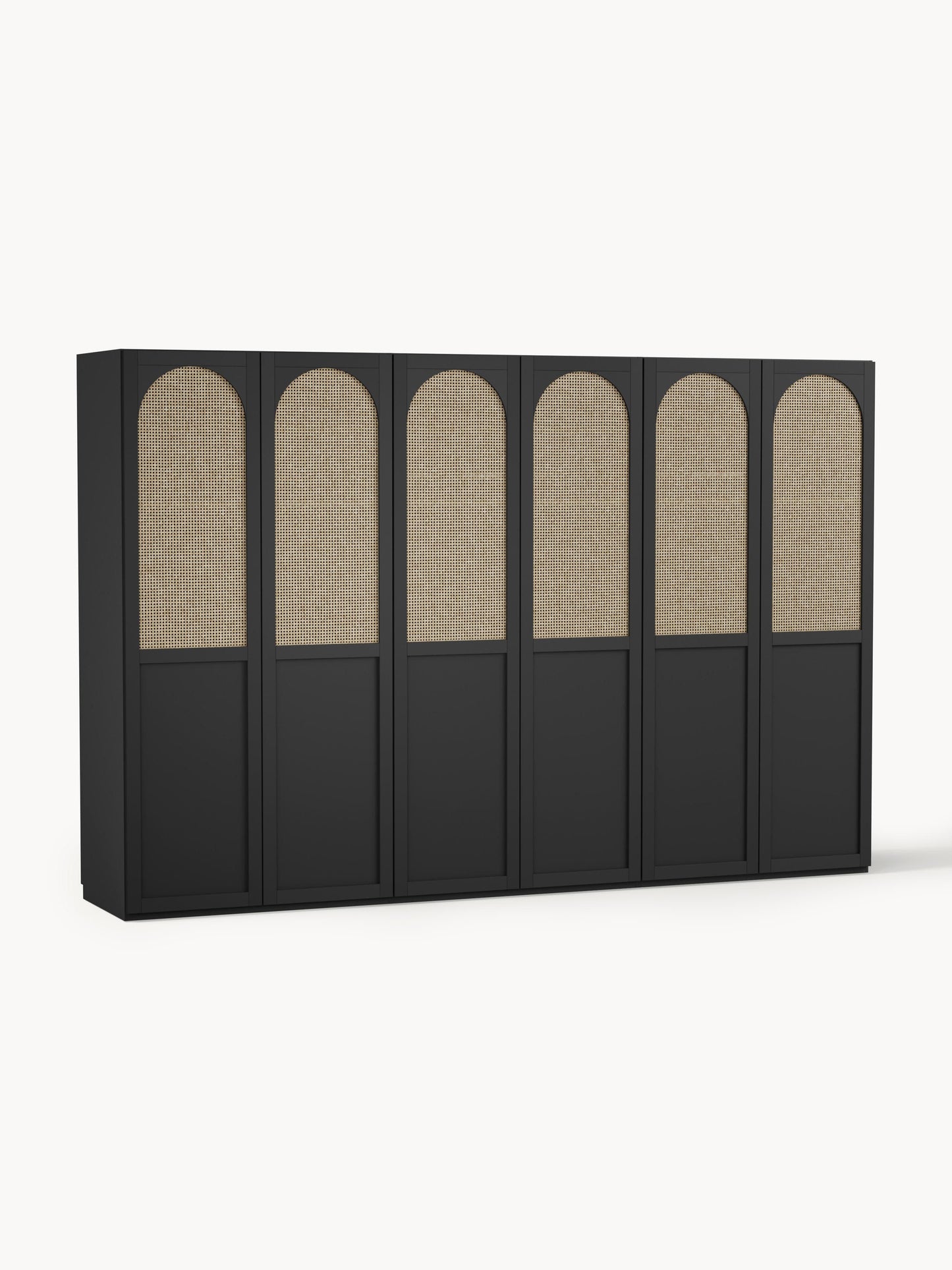 Jeanne Modular Wardrobe with Hinged Doors, 300 cm Wide, in Various Sizes