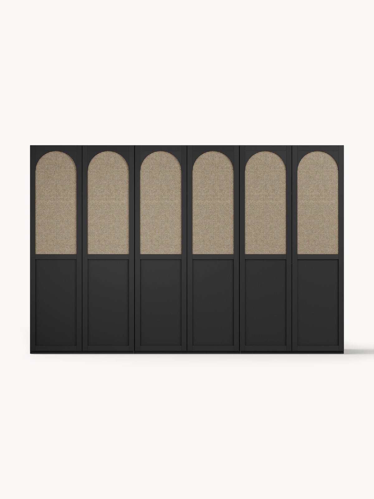Jeanne Modular Wardrobe with Hinged Doors, 300 cm Wide, in Various Sizes