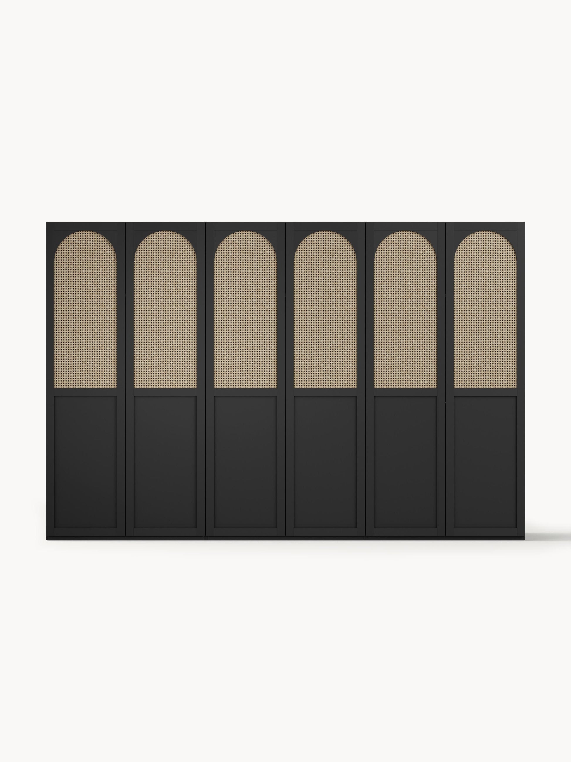 Jeanne Modular Wardrobe with Hinged Doors, 300 cm Wide, in Various Sizes