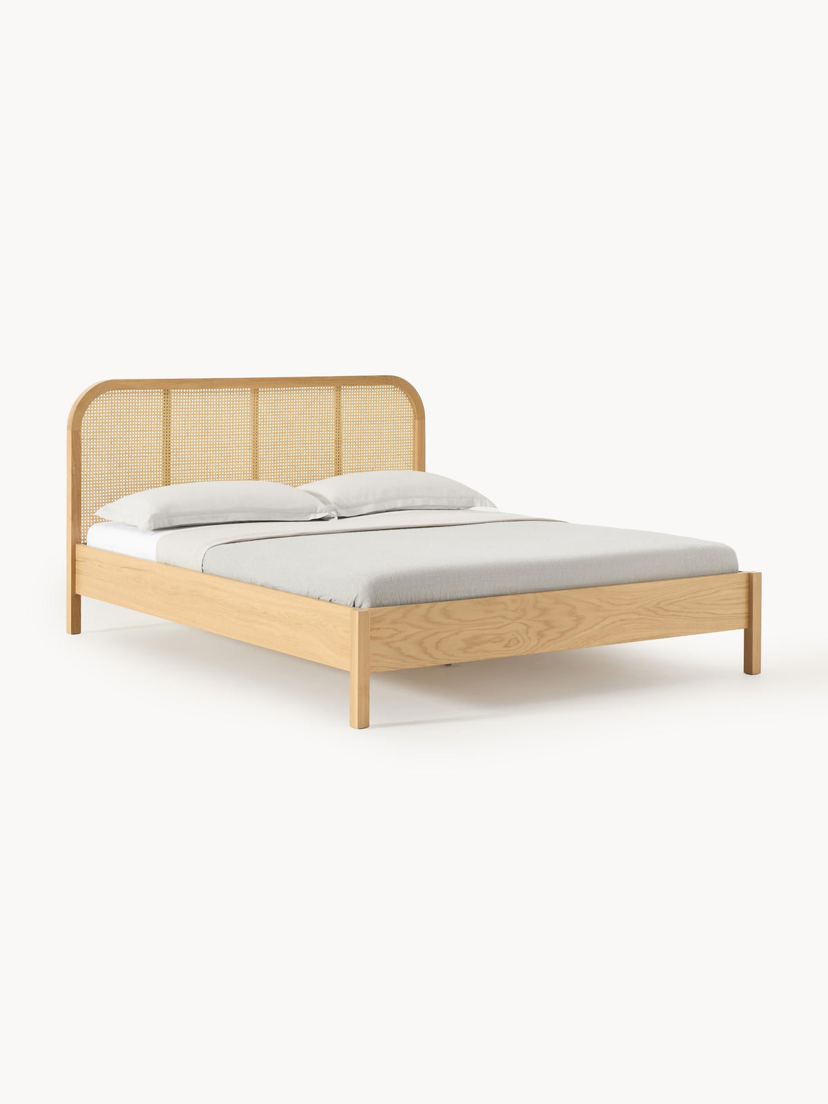 Jones Wood Bed with Vienna Cane Headboard