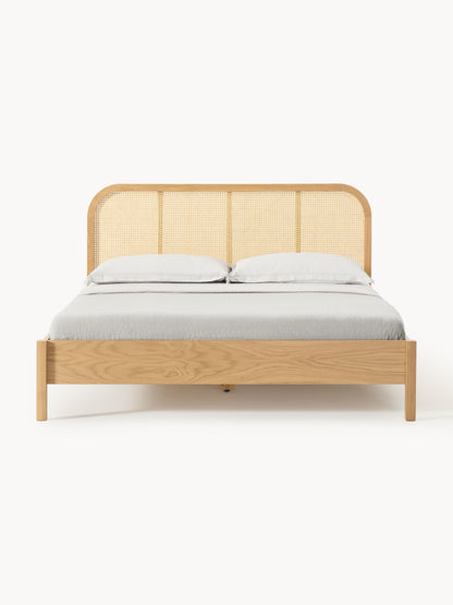 Jones Wood Bed with Vienna Cane Headboard