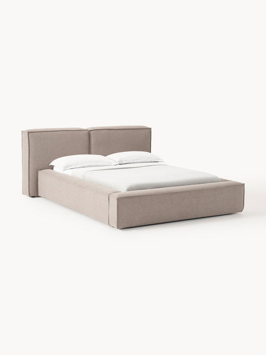 Lennon Bed Frame with Storage, Upholstered