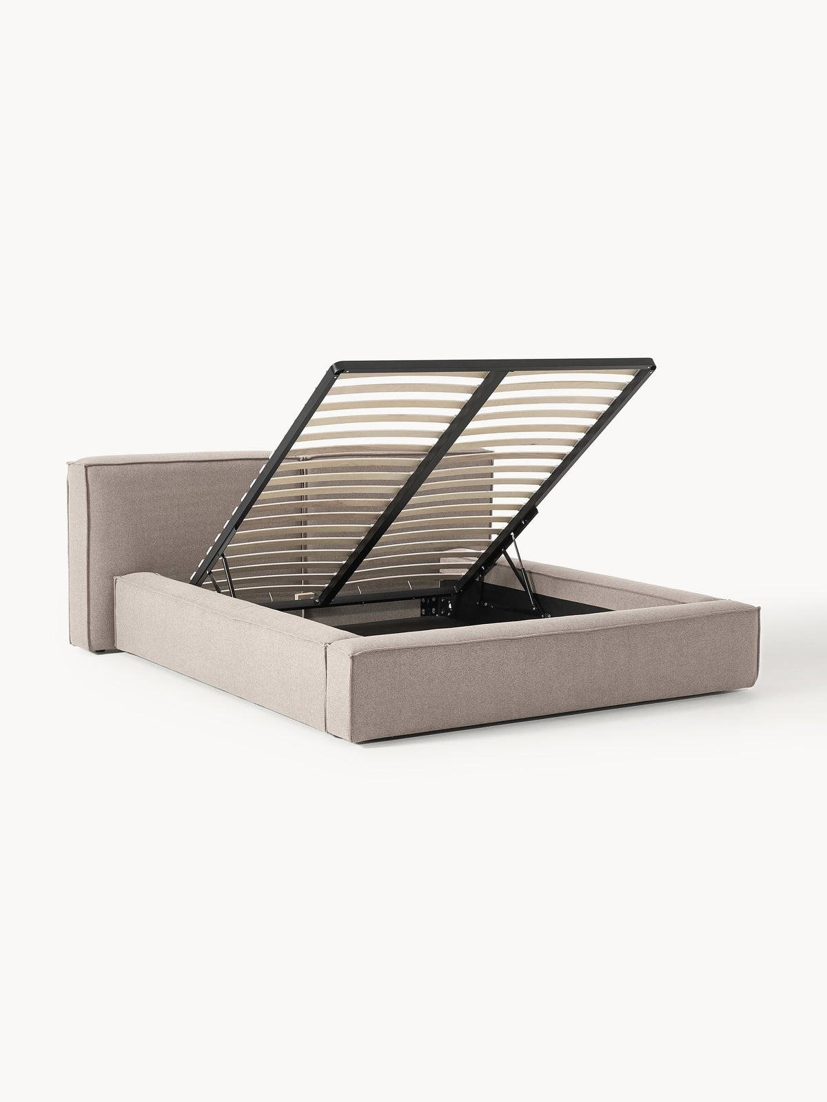 Lennon Bed Frame with Storage, Upholstered