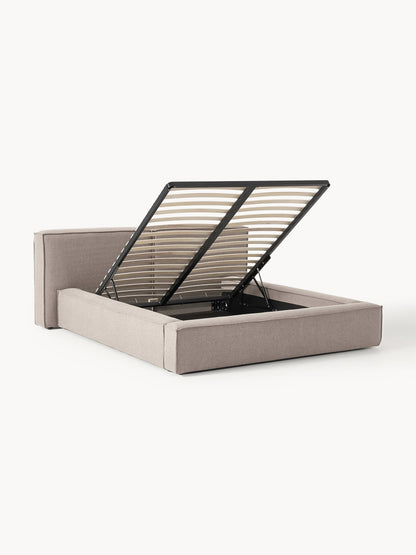 Lennon Bed Frame with Storage, Upholstered
