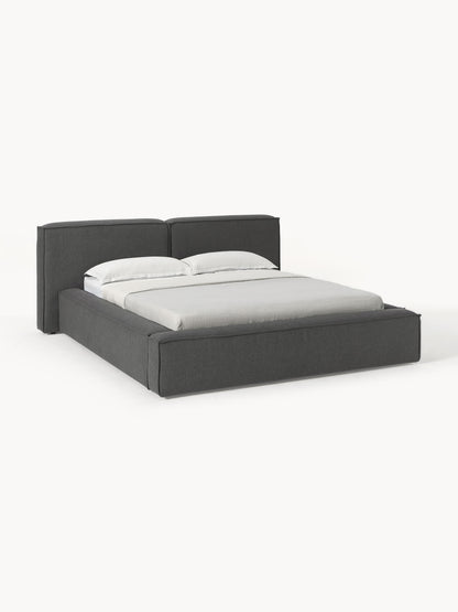 Lennon Bed Frame with Storage, Upholstered