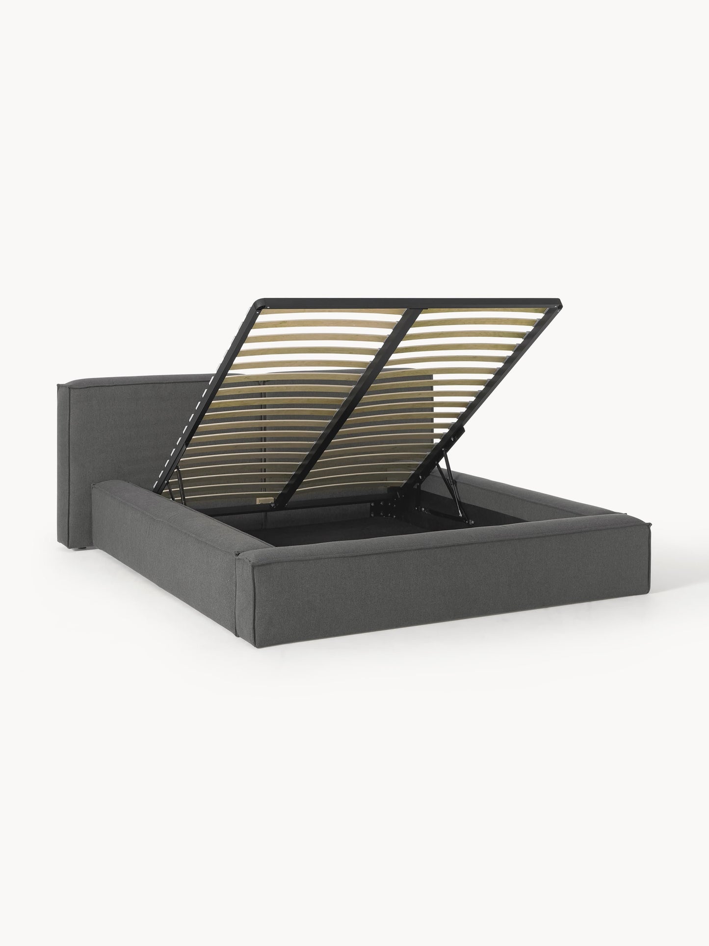 Lennon Bed Frame with Storage, Upholstered