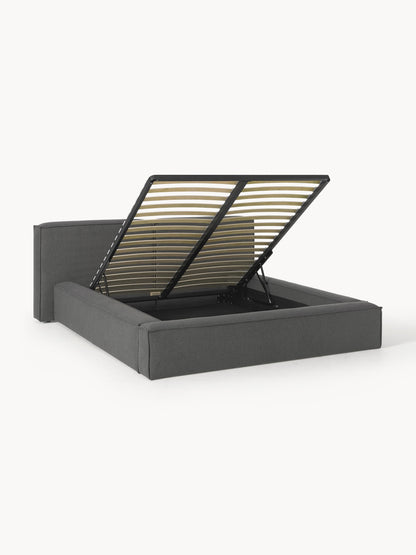 Lennon Bed Frame with Storage, Upholstered