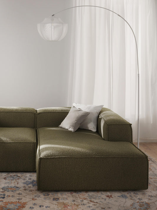 Lennon Bouclé Ottoman Corner Unit