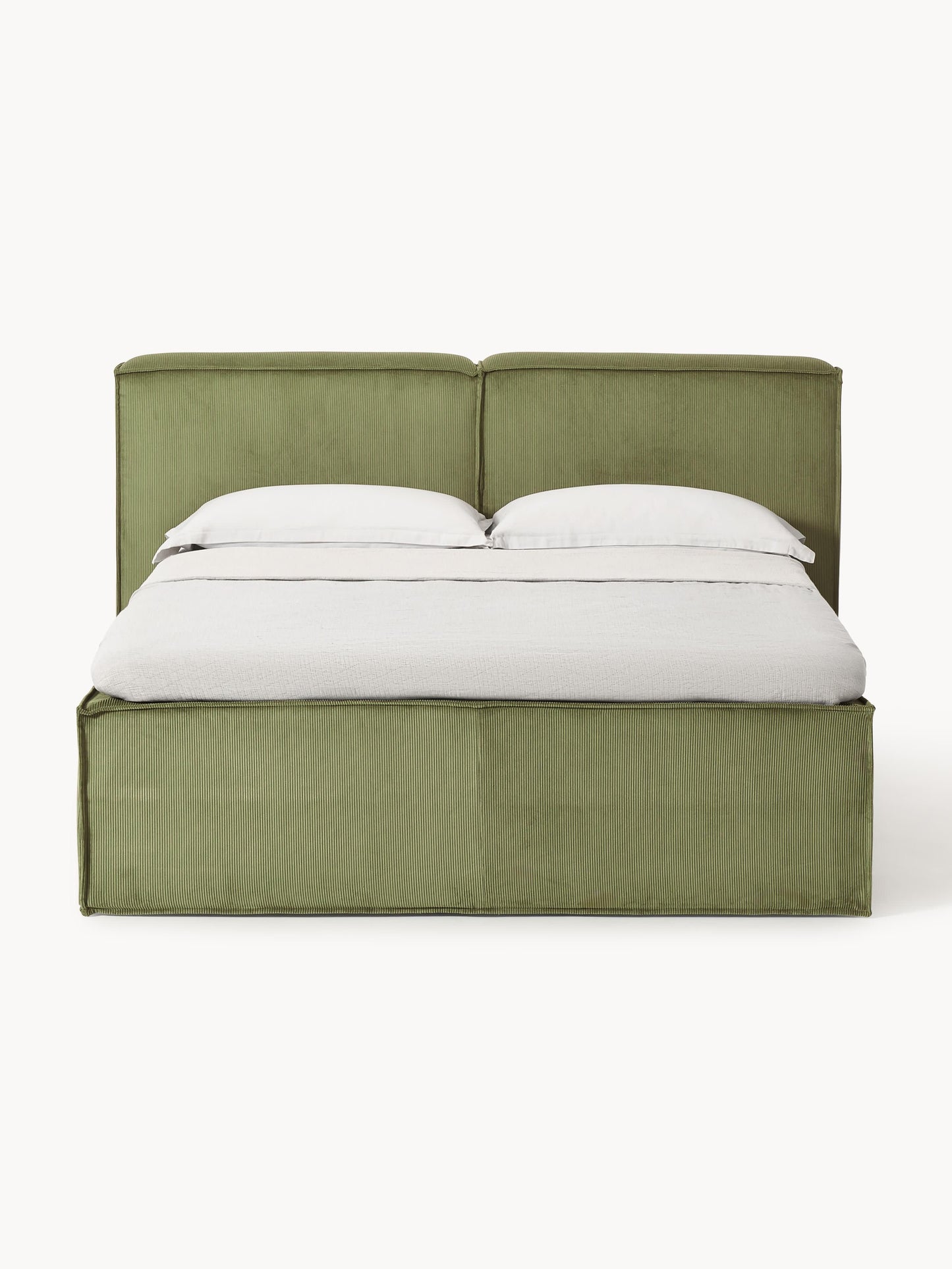 Lennon Corduroy Box Spring Bed Frame
