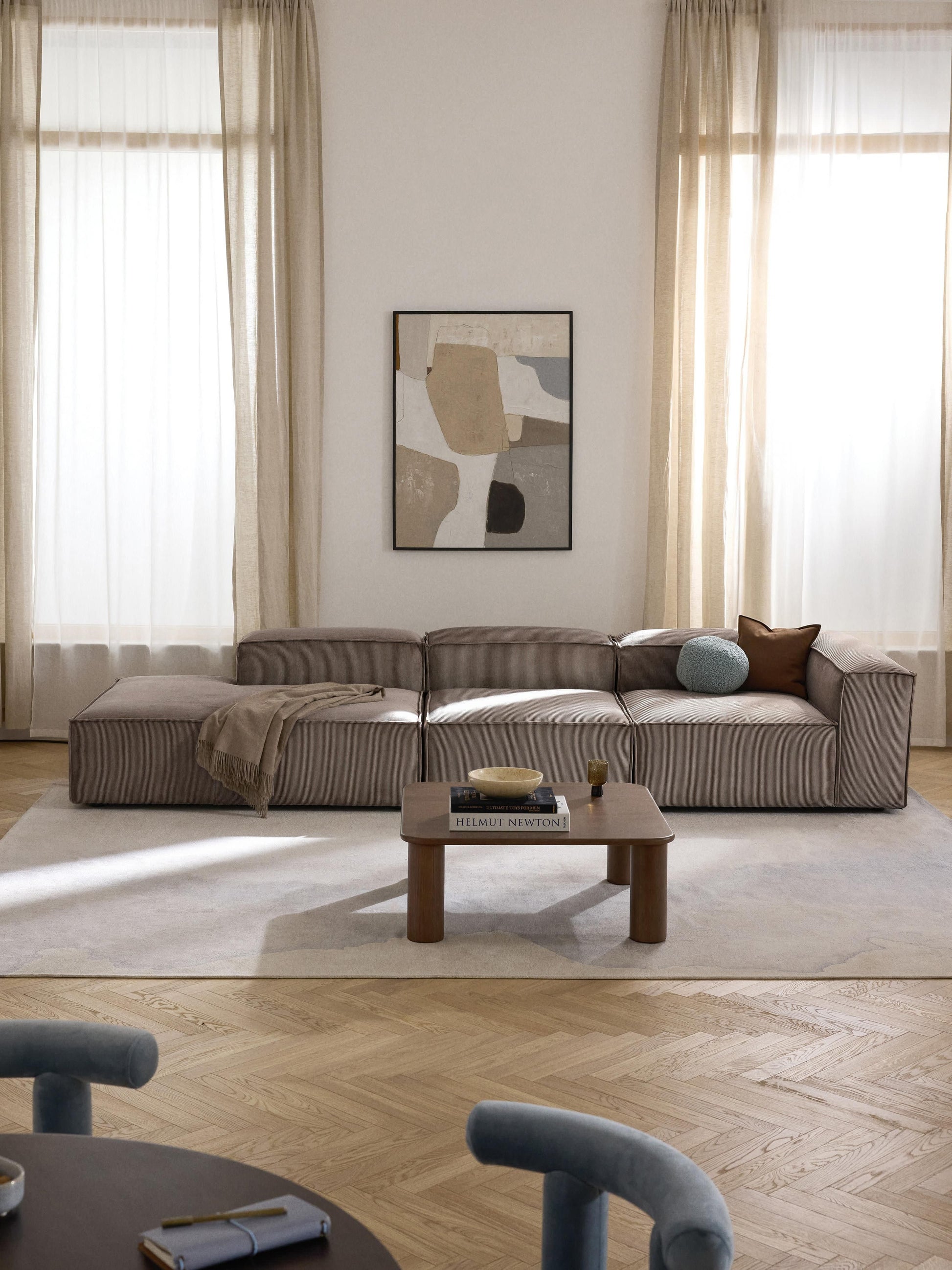 Lennon Corduroy Ottoman Unit