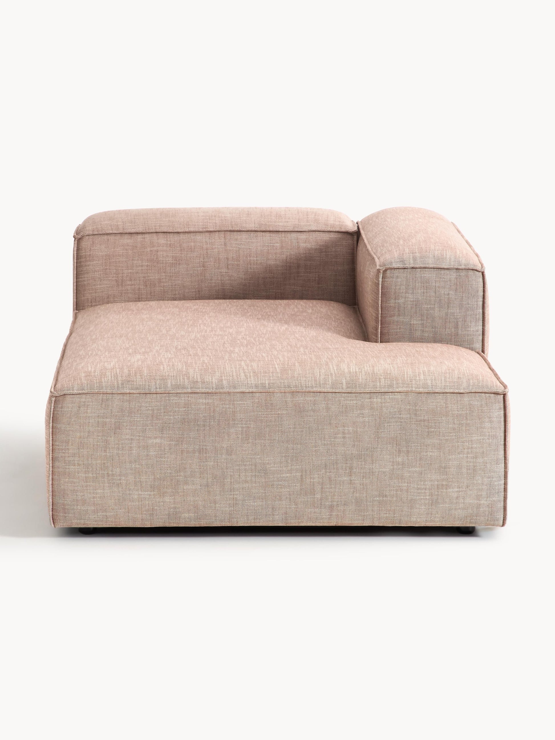 Lennon Linen Blend Ottoman Corner Unit