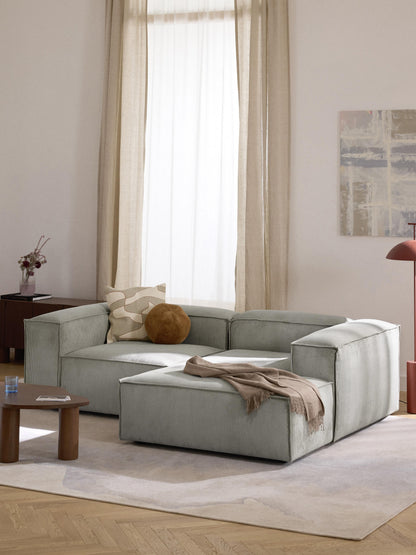 Lennon Modular Corduroy Corner Settee (2-Seater)