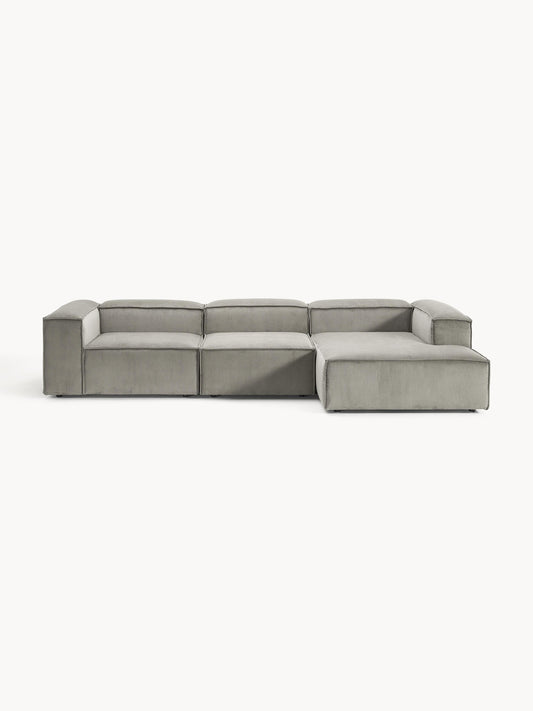 Lennon Modular Corduroy Corner Settee (4-Seater)