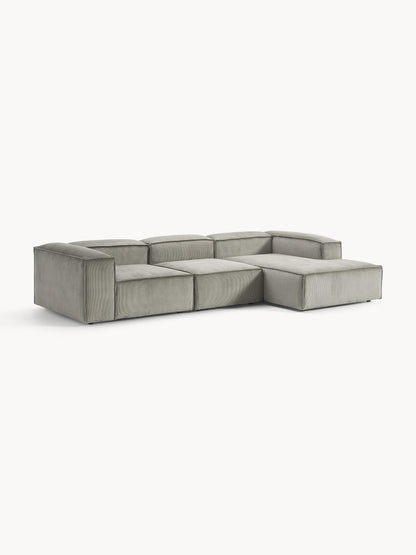 Lennon Modular Corduroy Corner Settee (4-Seater)