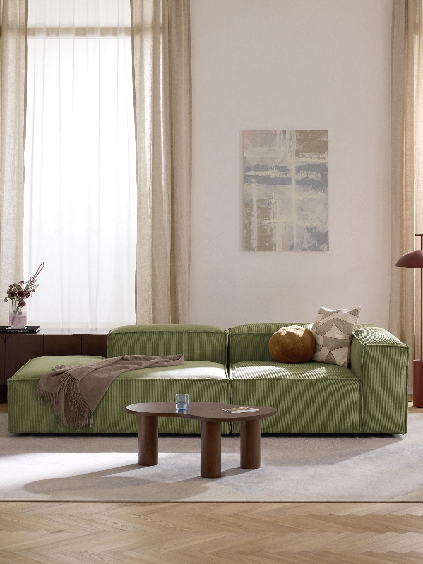 Lennon Modular Corduroy Pouffe