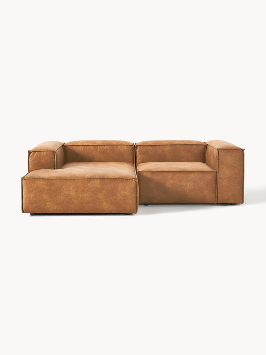 Lennon Modular Leather Corner Settee (2-Seater)