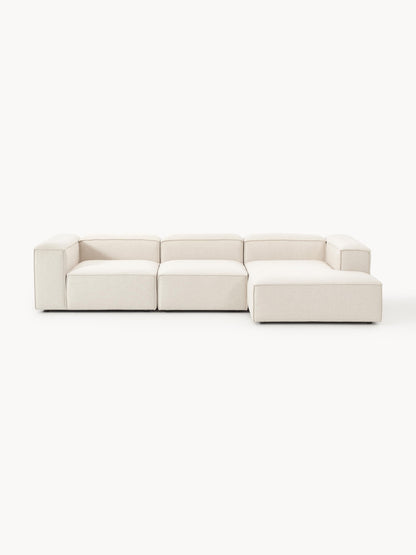 Lennon Modular Linen Blend Corner Settee (4-Seater)