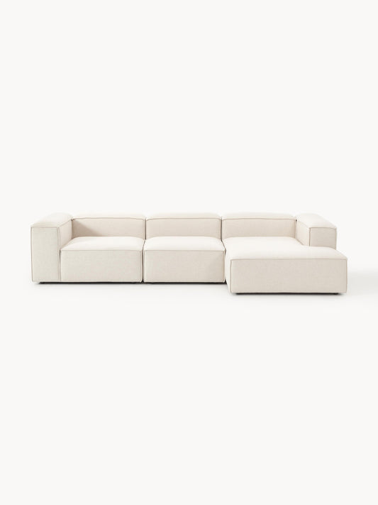 Lennon Modular Linen Blend Corner Settee (4-Seater)