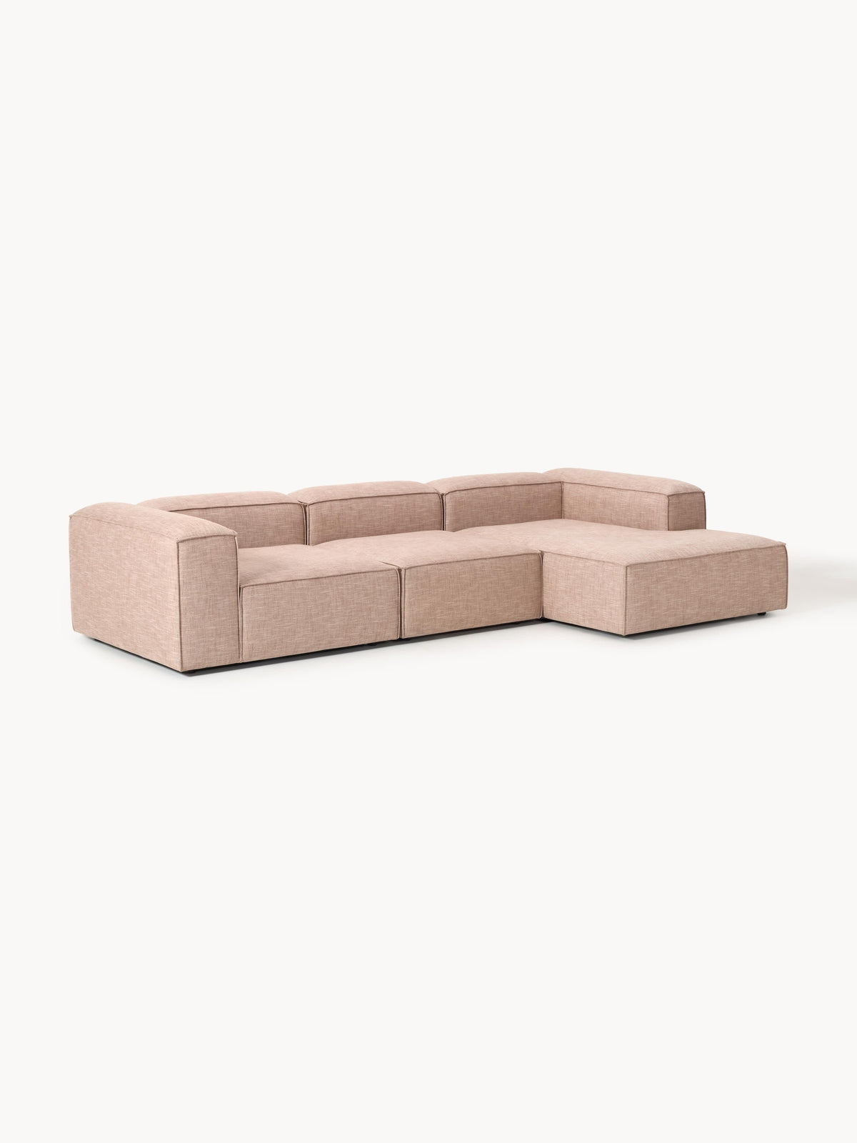 Lennon Modular Linen Blend Corner Settee (4-Seater)