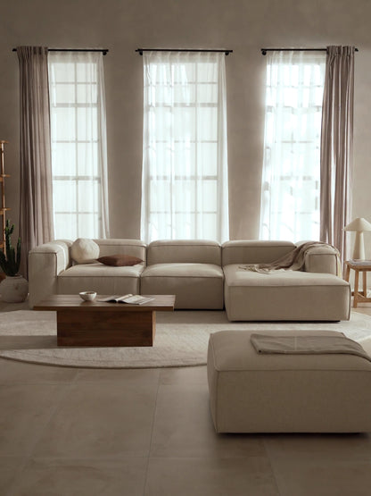 Lennon Modular Linen Blend Corner Settee (4-Seater)