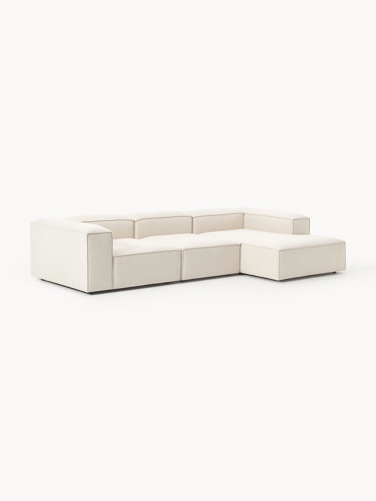Lennon Modular Linen Blend Corner Settee (4-Seater)