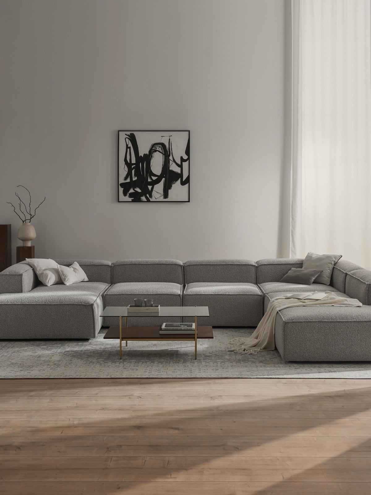 Lennon Modular XL Bouclé Settee