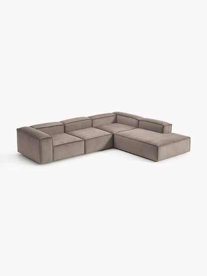 Lennon Modular XL Corduroy Corner Settee (4-Seater)