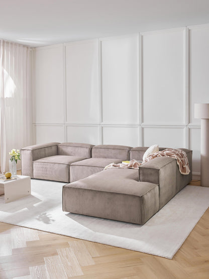 Lennon Modular XL Corduroy Corner Settee (4-Seater)