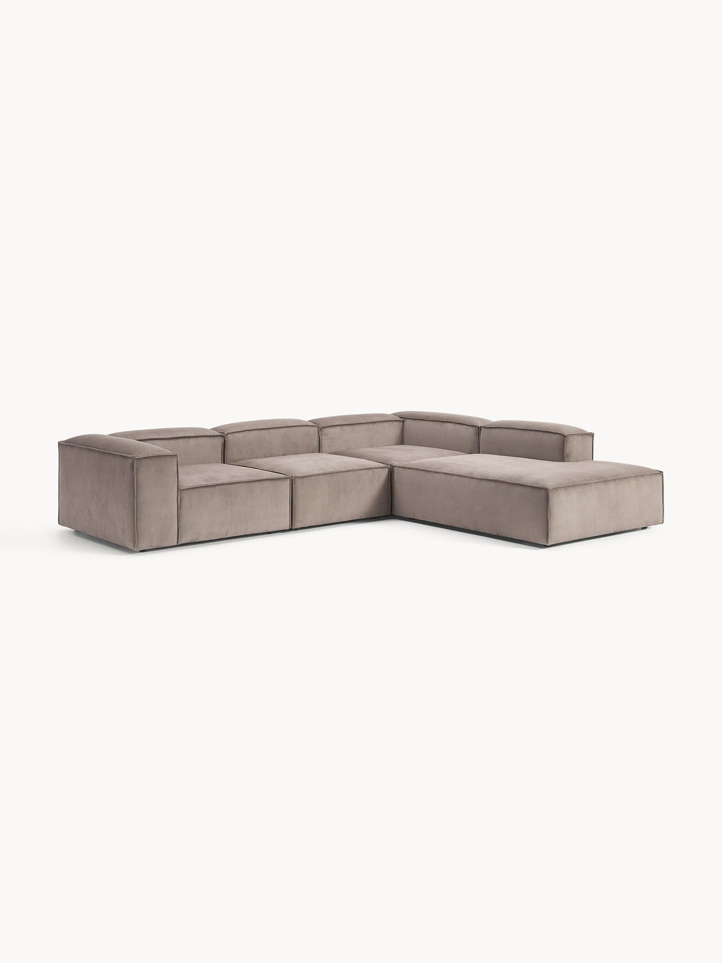 Lennon Modular XL Corduroy Corner Settee (4-Seater)