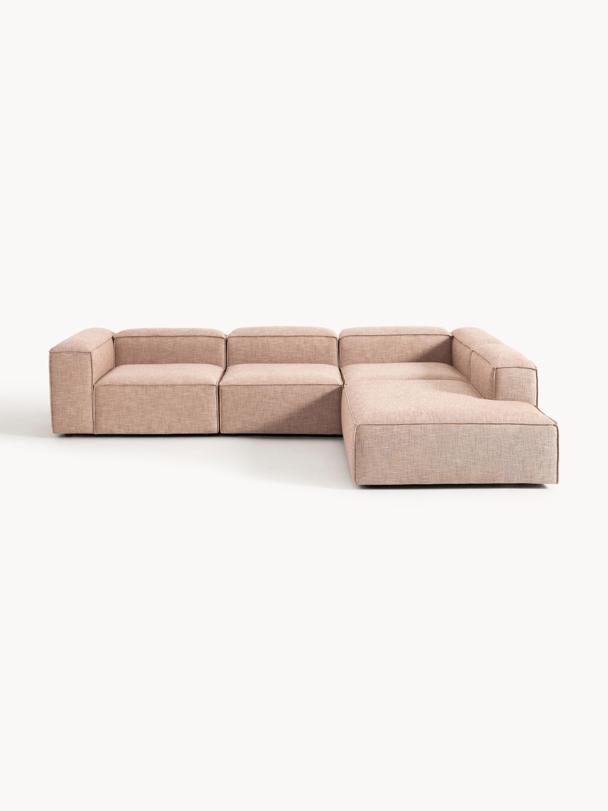 Lennon Modular XL Corner Sofa, 4-Seater, in Linen Blend