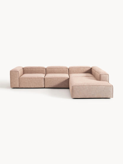 Lennon Modular XL Corner Sofa, 4-Seater, in Linen Blend