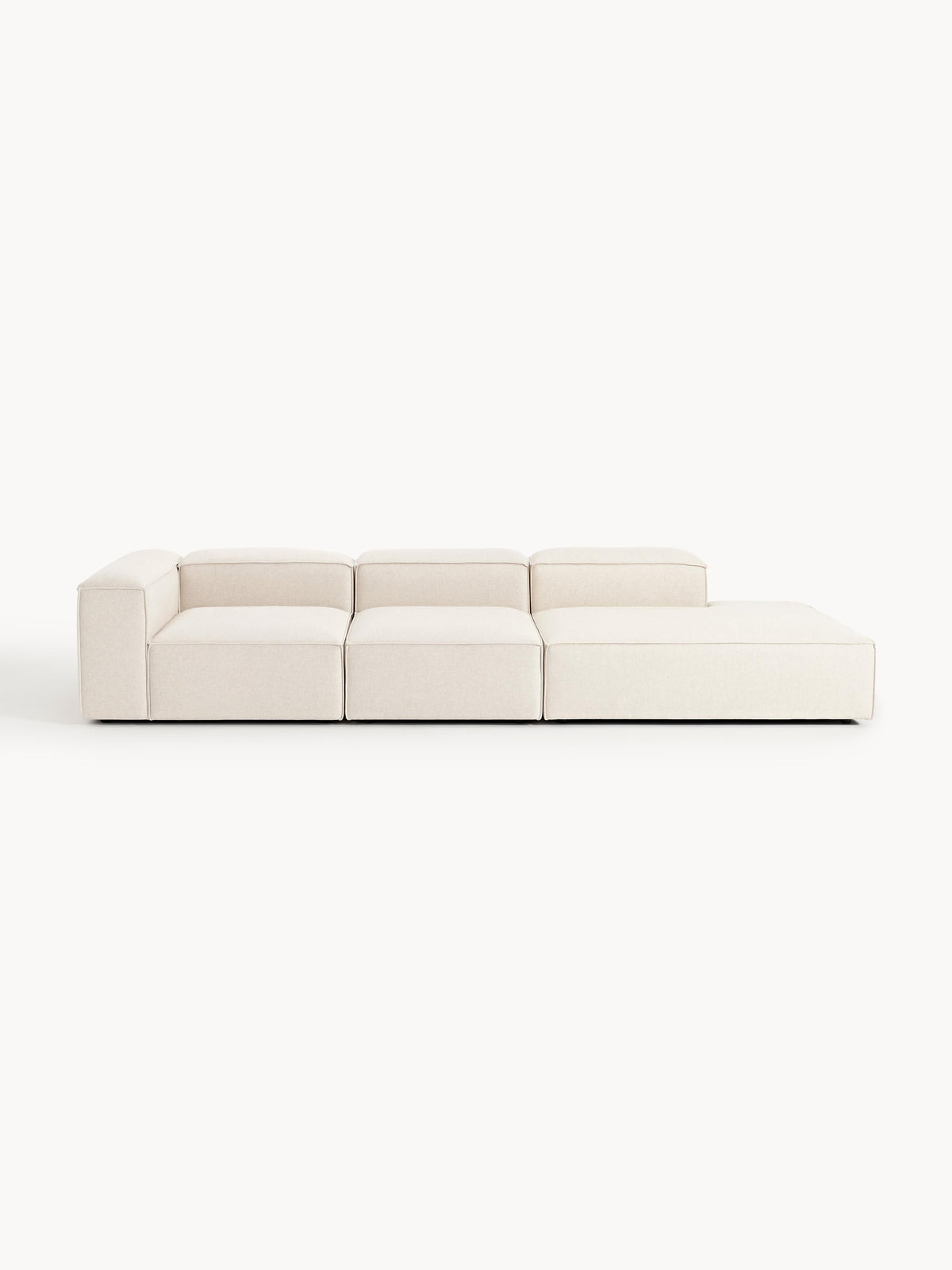 Lennon Modular XL Linen Blend Pouffe