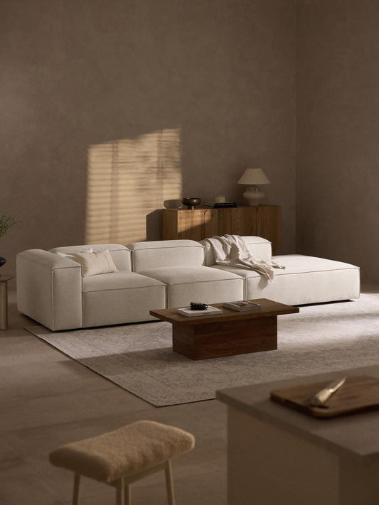 Lennon Modular XL Linen Blend Pouffe