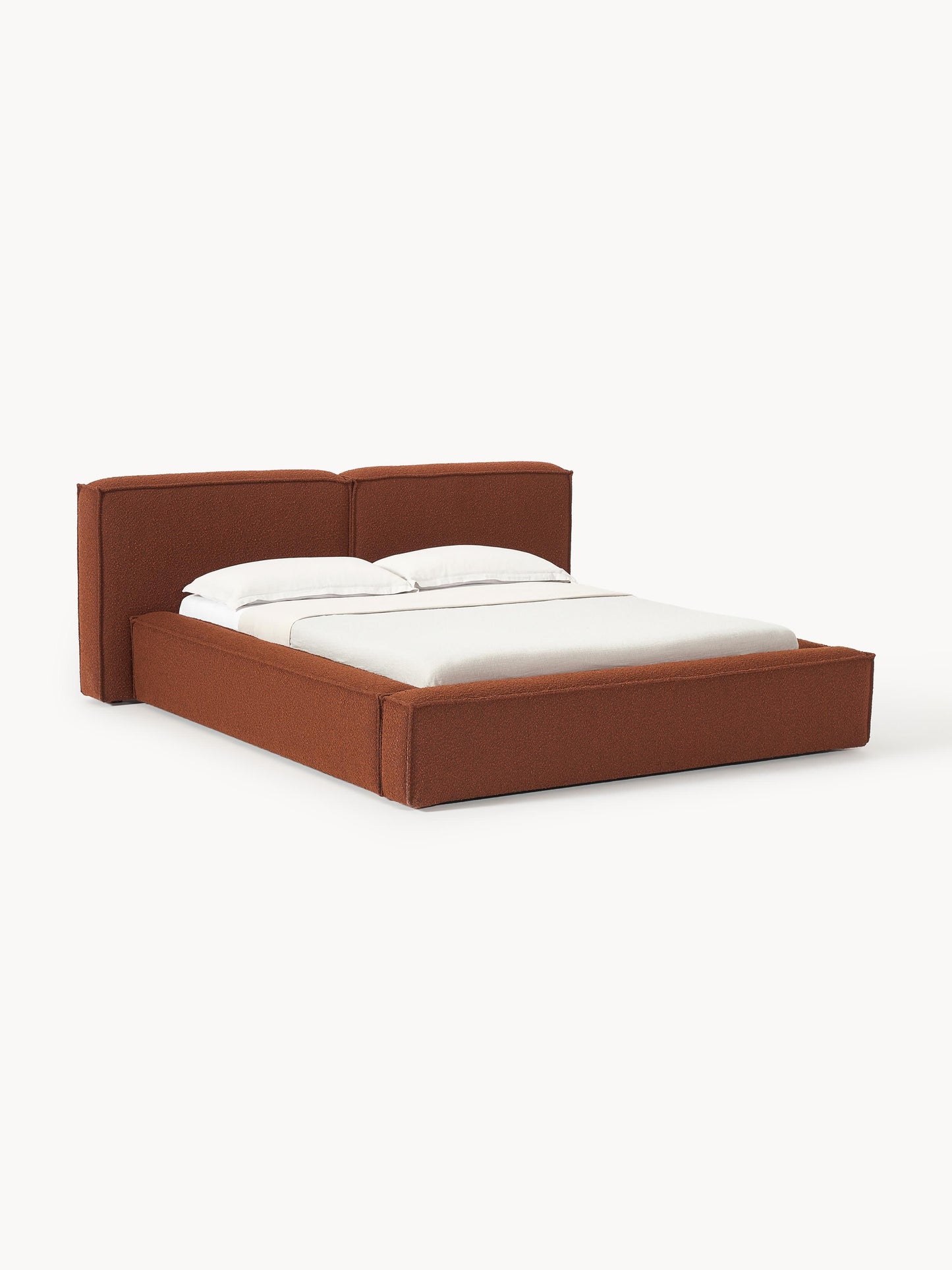 Lennon Storage Bed in Bouclé, Upholstered