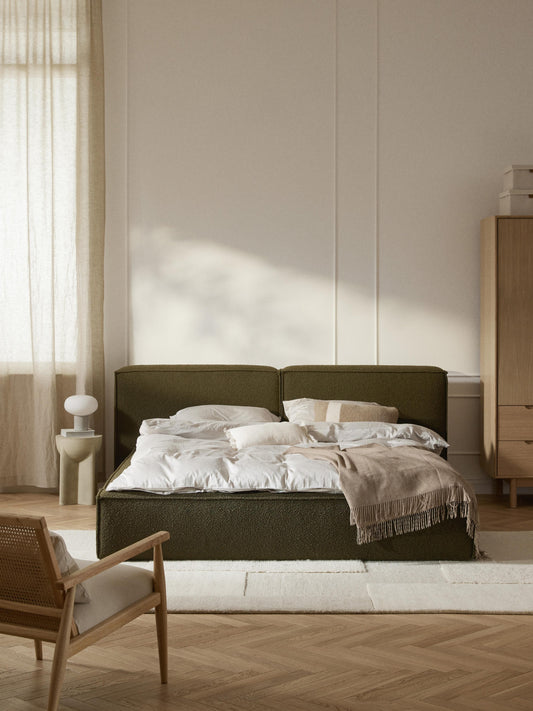 Lennon Storage Bed in Bouclé, Upholstered