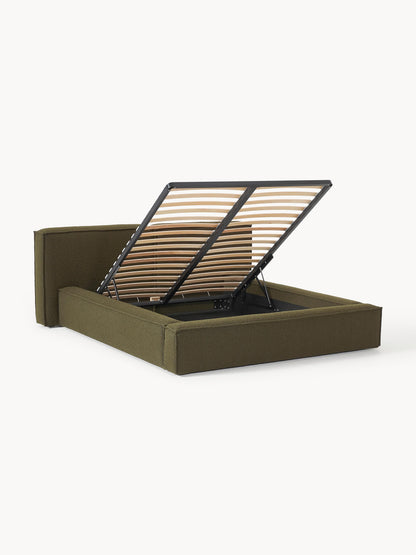 Lennon Storage Bed in Bouclé, Upholstered