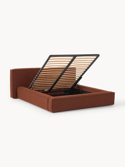 Lennon Storage Bed in Bouclé, Upholstered