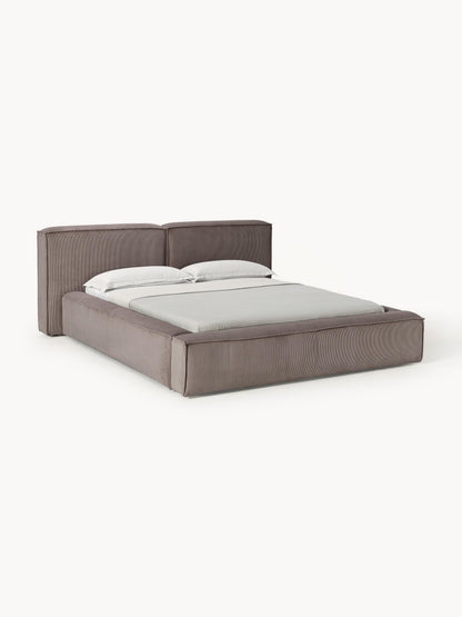 Lennon Storage Bed in Corduroy, Upholstered
